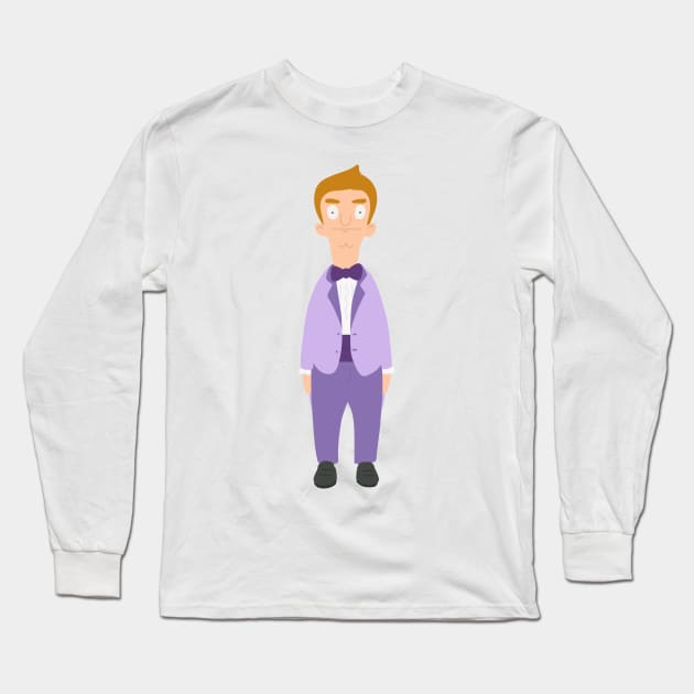 Jimmy Jr Tux Long Sleeve T-Shirt by gray-cat